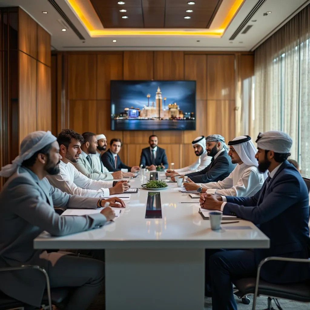 اجتماع مع العملاء